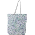 Splatter Abstract Bright Print Full Print Rope Handle Tote (Large)