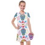 Boho Skull Vibe Kids  Cross Web Dress