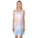 Morning Sky Love Sleeveless Satin Nightdress