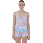 Morning Sky Love Tie Front Two Piece Tankini