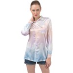 Morning Sky Love Long Sleeve Satin Shirt