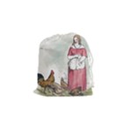 640px-feeding The Chickens (1) Drawstring Pouch (Small)