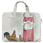 640px-feeding The Chickens (1) MacBook Pro Double Pocket Laptop Bag (Large)