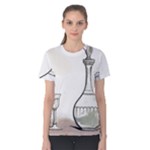 Wine Glass And Decanter Women s Cotton Tee