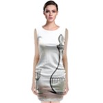 Wine Glass And Decanter Classic Sleeveless Midi Dress