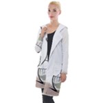 Wine Glass And Decanter Hooded Pocket Cardigan