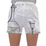 Wine Glass And Decanter Sleepwear Shorts