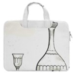 Wine Glass And Decanter MacBook Pro Double Pocket Laptop Bag
