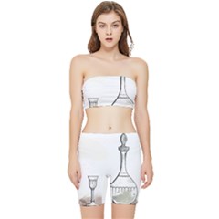 Stretch Shorts and Tube Top Set 