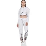 Wine Glass And Decanter Cropped Zip Up Lounge Set
