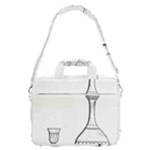 Wine Glass And Decanter MacBook Pro Shoulder Laptop Bag (Large)
