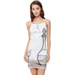 Wine Glass And Decanter Summer Tie Front Dress