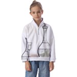 Wine Glass And Decanter Kids  Half Zip Hoodie