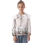 Wine Glass And Decanter Kids  Peter Pan Collar Blouse