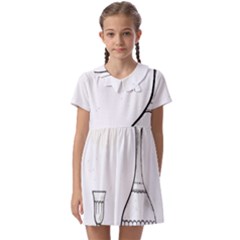 Kids  Asymmetric Collar Dress 