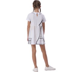 Kids  Asymmetric Collar Dress 