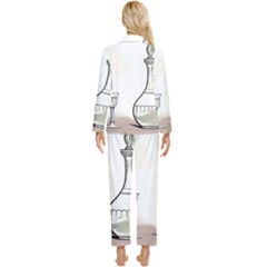 Womens  Long Sleeve Velvet Pocket Pajamas Set 