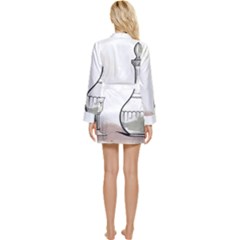 Long Sleeve Satin Robe 