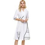 Wine Glass And Decanter Classy Knee Length Dress