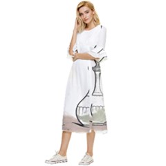 Double Cuff Midi Dress 
