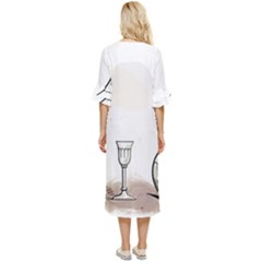 Double Cuff Midi Dress 