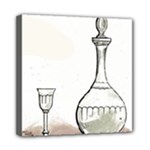 Wine Glass And Decanter Mini Canvas 8  x 8  (Stretched)