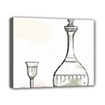 Wine Glass And Decanter Canvas 10  x 8  (Stretched)