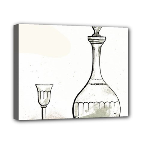 Wine Glass And Decanter Canvas 10  x 8  (Stretched) from ArtsNow.com
