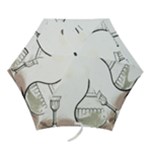Wine Glass And Decanter Mini Folding Umbrellas
