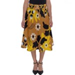 Folk flowers art pattern  Perfect Length Midi Skirt