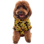 Folk flowers art pattern  Dog Coat