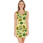 Folk flowers art pattern Floral  Bodycon Dress