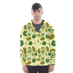 Folk flowers art pattern Floral  Men s Hooded Windbreaker