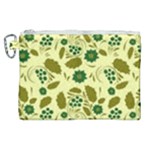 Folk flowers art pattern Floral  Canvas Cosmetic Bag (XL)