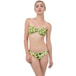 Folk flowers art pattern Floral  Classic Bandeau Bikini Set