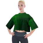 Zappwaits-green Mock Neck Tee