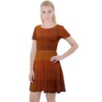 Zappwaits - Color Gradient Cap Sleeve Velour Dress 