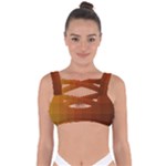 Zappwaits - Color Gradient Bandaged Up Bikini Top
