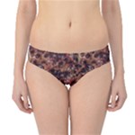 Warm Abstract Surface Print Hipster Bikini Bottoms