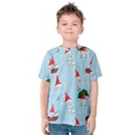 Funny Mushrooms Go About Their Business Kids  Cotton Tee