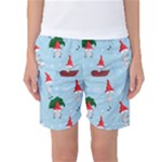Funny Mushrooms Go About Their Business Women s Basketball Shorts