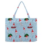 Funny Mushrooms Go About Their Business Zipper Medium Tote Bag
