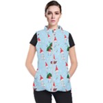 Funny Mushrooms Go About Their Business Women s Puffer Vest