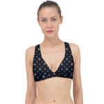 Black And White Funny Monster Print Pattern Classic Banded Bikini Top