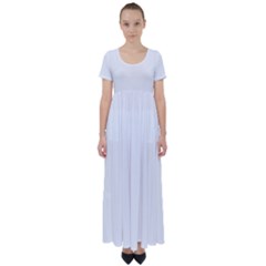 High Waist Short Sleeve Maxi Dress 