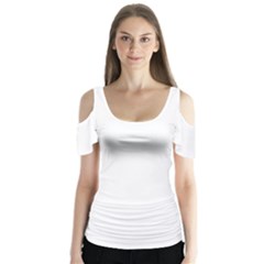 Butterfly Sleeve Cutout T-Shirt  