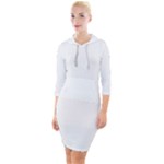Untitled Design Quarter Sleeve Hood Bodycon Dress