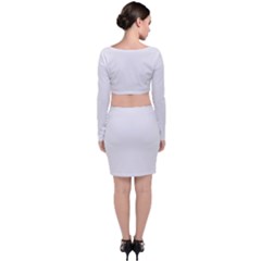Long Sleeve Crop Top & Bodycon Skirt Set 