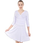 Untitled Design Quarter Sleeve Front Wrap Dress