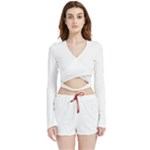 Untitled Design Velvet Wrap Crop Top and Shorts Set